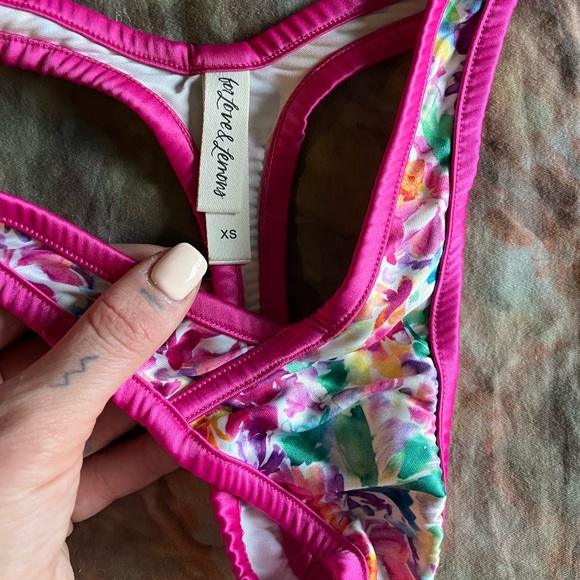 For Love and Lemons Watercolor Thong - Picture 4 of 6